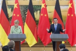 李克强与默克尔共同会见记者